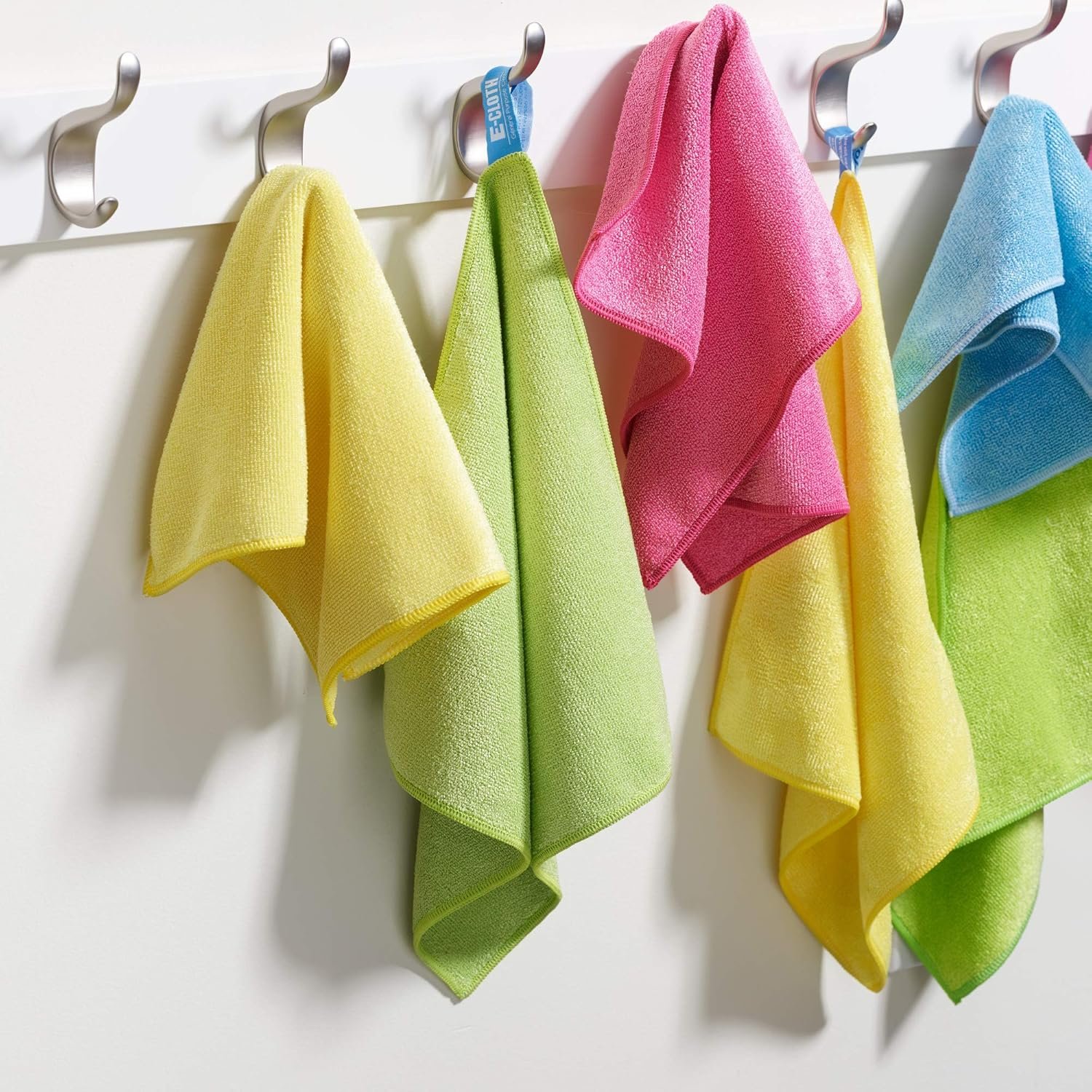 E-Cloth 5-pc Starter Pack- Microfiber Cleaning Cloth Set with Reusable Cleaning Cloth and Glass Polishing Cloth, Assorted Color Microfiber Cleaner for Bathroom, Kitchen, and Car - 1 Pack - Image 10