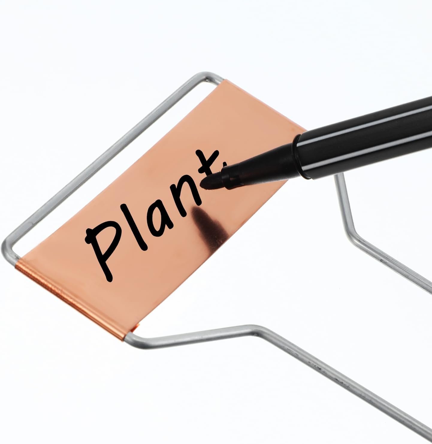 50 Pack 10 Inch High Copper Plate Metal Plant Labels Garden Stake Tags Reusable Planting Gardening Markers - Image 4