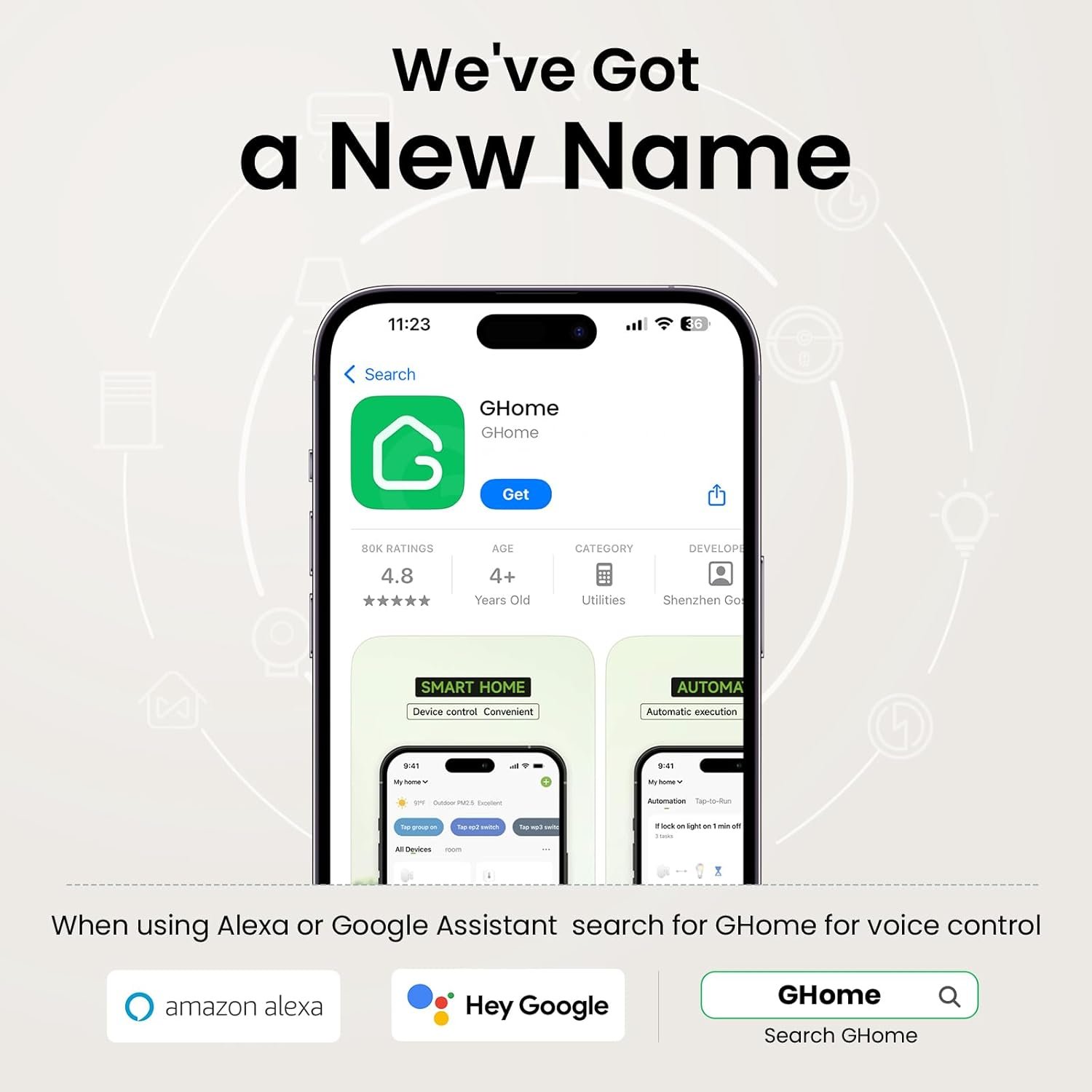 GHome Smart Plug, WiFi Smart Plugs Work with Alexa and Google Home, Smart Outlet Timer with APP Remote Control, 2.4GHz Wi-Fi Only, No Hub Required, ETL FCC Listed, White - Image 10