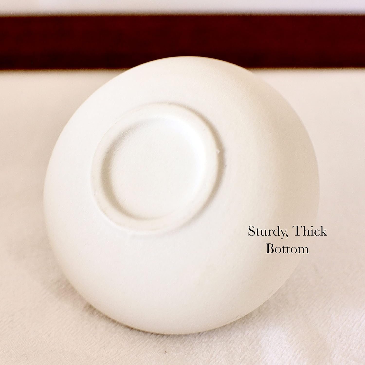 Carrot's Den - Set of 6 Nordic Minimalist White Ceramic Donut Bud Vases for Decor | Modern Boho Vases for Dry Flowers + House Plants | Wedding, Bookshelf, Home Decor, Coffee Table, Centerpiece (White) - Image 8