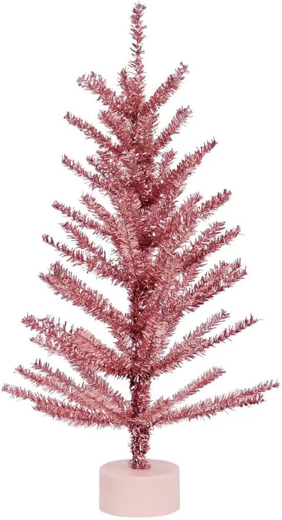 Generic 24-Inch Decorative Christmas Tree, Pink, Snow White, Champagne Colors, Holiday Home Decor, 60cm Artificial Pine Tree (Champagne Color) - Image 10