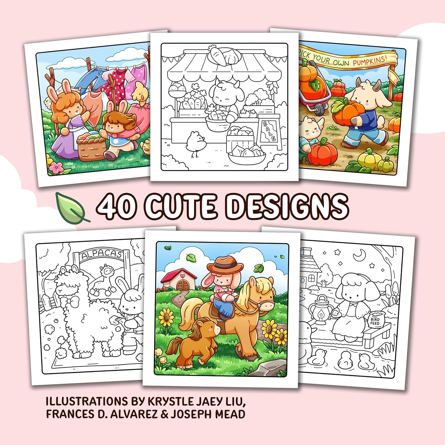 Cozy Country: Cute Coloring Book for Adults and Teens with Adorable Animals and Easy-to-Color Scenes for Relaxation (Cozy Coloring Books) - Image 3