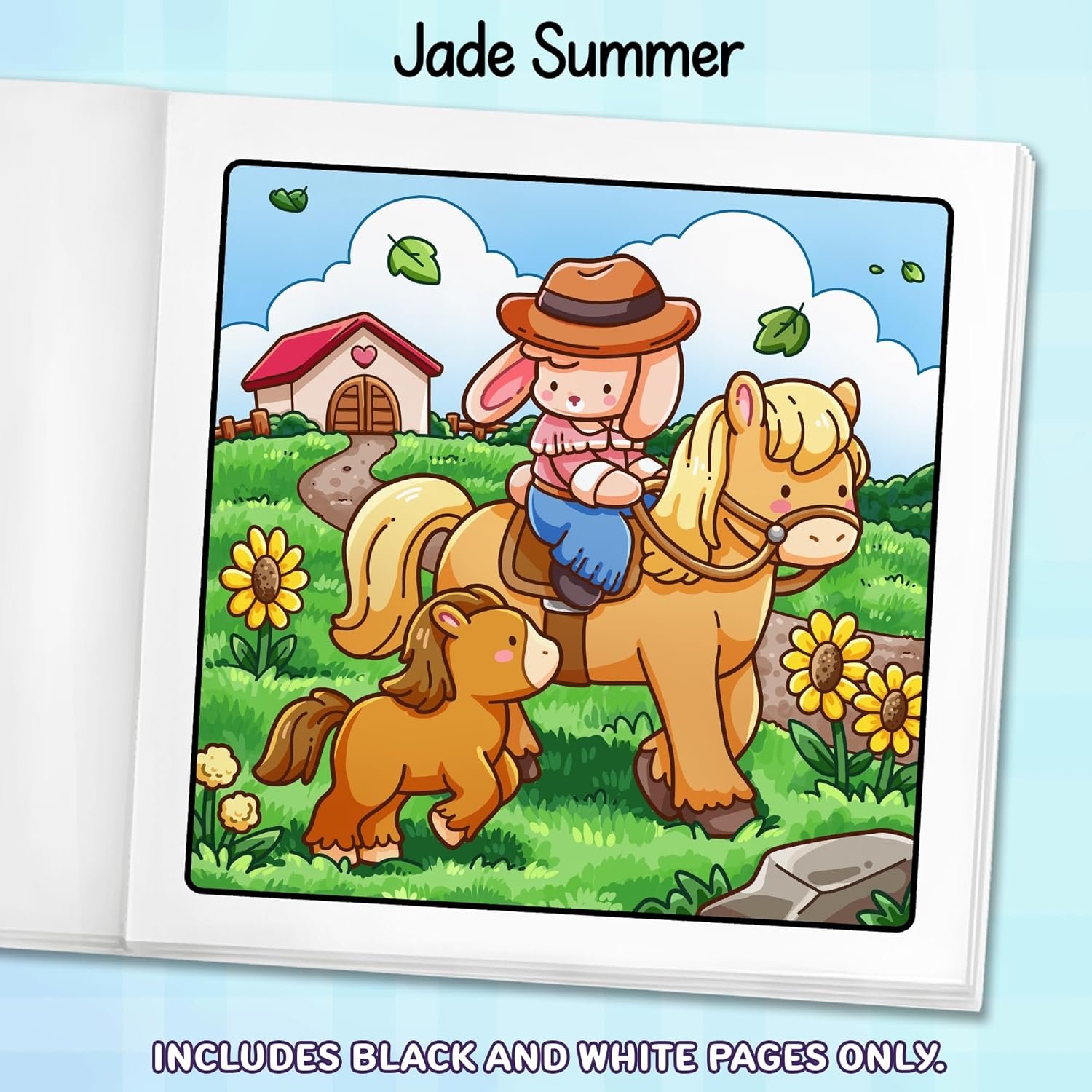 Cozy Country: Cute Coloring Book for Adults and Teens with Adorable Animals and Easy-to-Color Scenes for Relaxation (Cozy Coloring Books) - Image 4