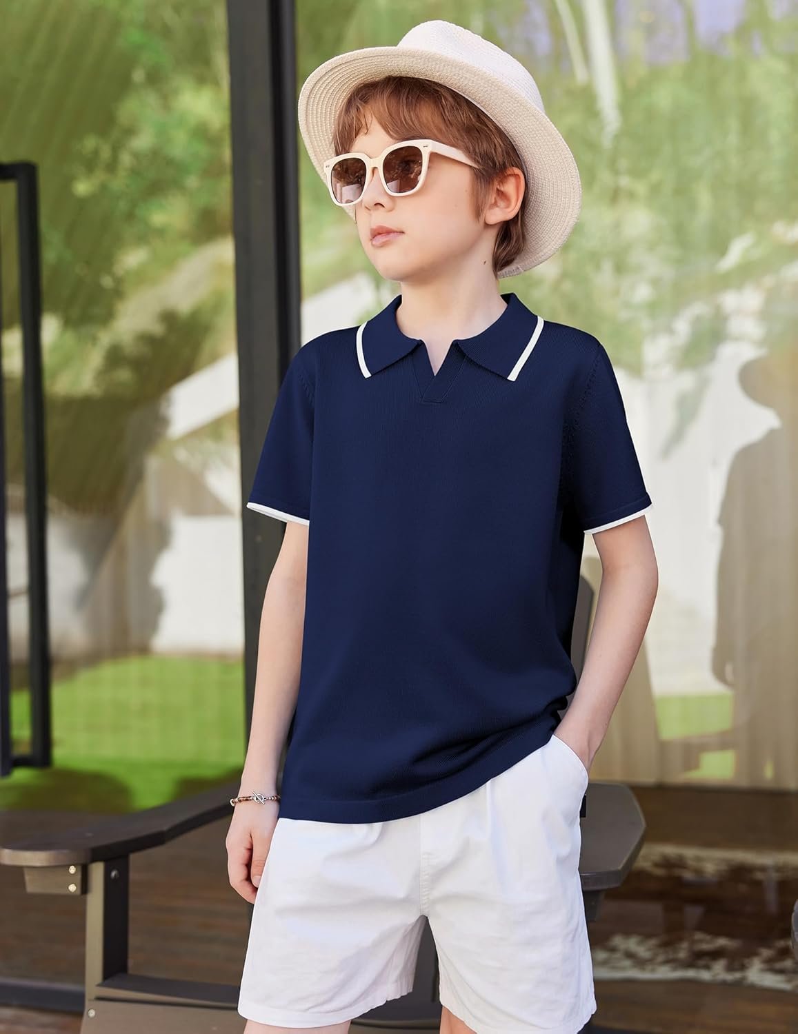 Arshiner Boys Polo Shirts Short Sleeve Vintage Knit Golf Shirts School Uniform Shirt Kids Casual Tee Tops for 4-14 Years - Image 5