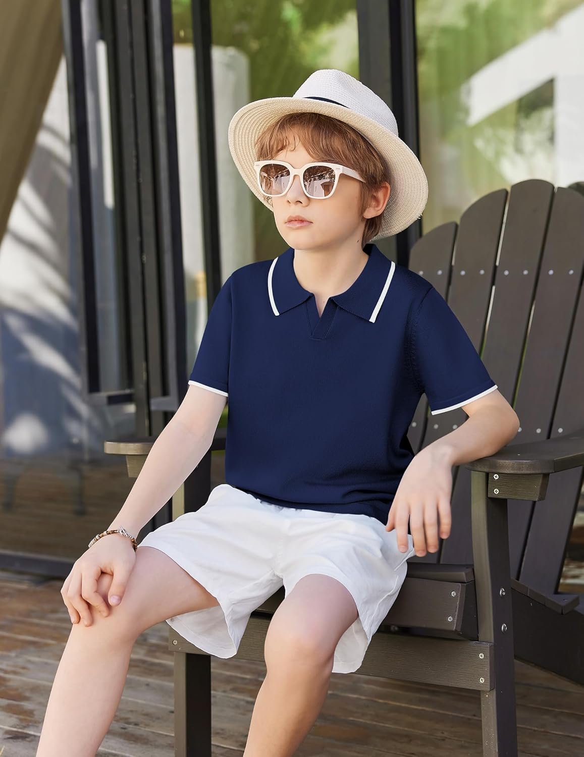 Arshiner Boys Polo Shirts Short Sleeve Vintage Knit Golf Shirts School Uniform Shirt Kids Casual Tee Tops for 4-14 Years - Image 6