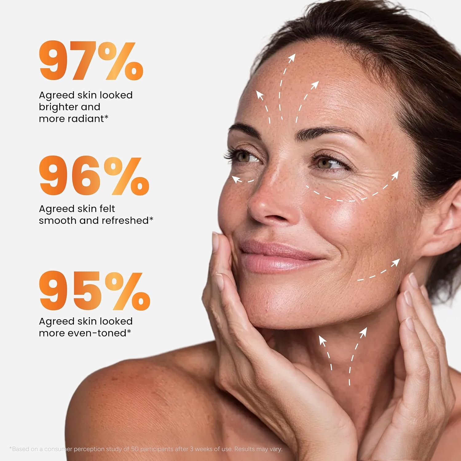 Vitamin C Moisturizer for Face - Vitamin C Cream for Face - Brightening & Anti Aging Cream for Women with Ferulic Acid & Peptides - Evens Skin Tone, Reduces Dark Spots & Fine Lines - All Skin Types - Image 6