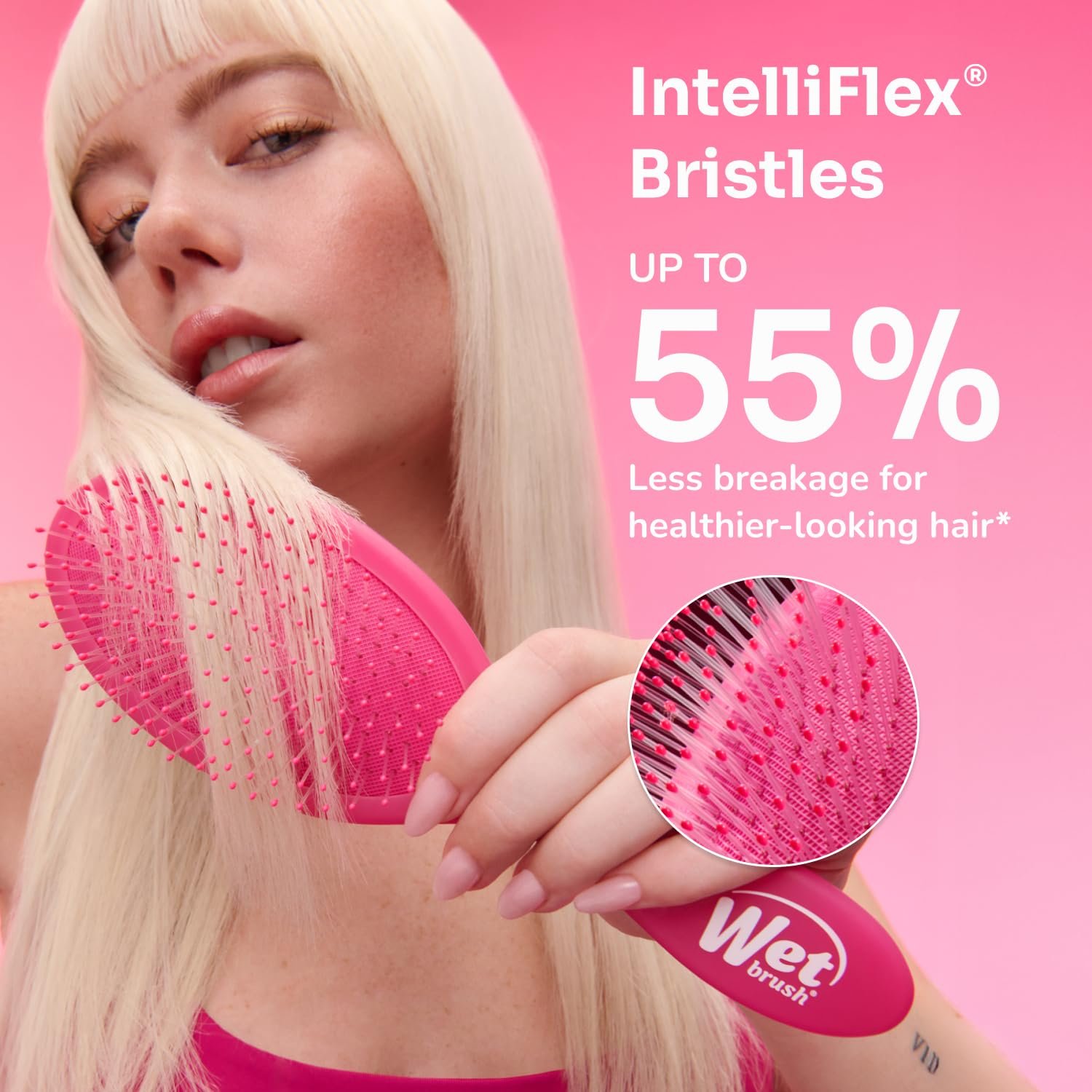 Wet Brush Bluey & Bingo Kids Midi Hair Brush, Smaller Size For Little Hands, Soft Bristles Detangle Knots With Ease, Ergonomic Handle, For All Hair Types, Limited Edition, Purple - Image 6