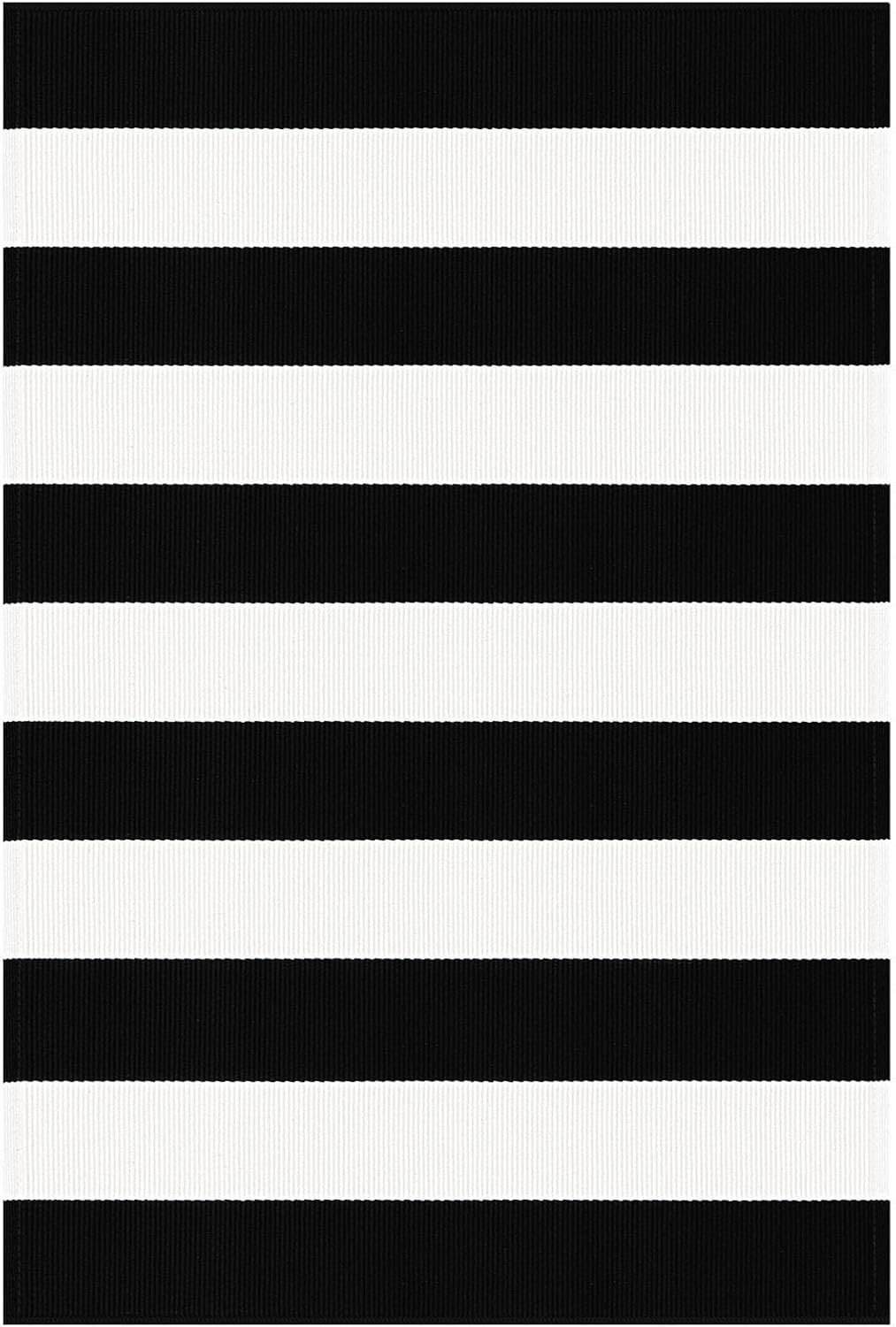 KOZYFLY Black and White Area Rug 27.5x43 Inches Striped Front Door Rug Cotton Washable Indoor Outdoor Rug Doormats Outdoor Small Striped Rugs for Kitchen Entryway Patio Front Porch Decor - Image 10