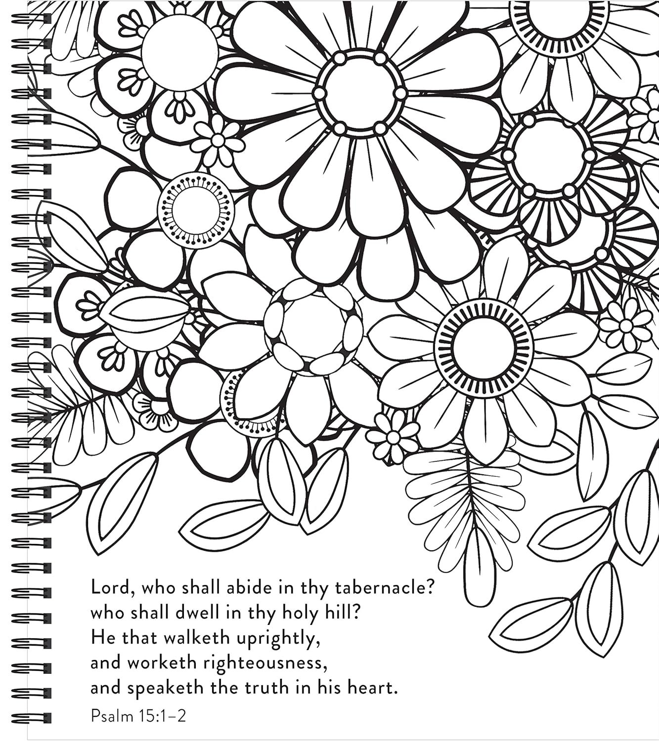 Color & Frame - Bible Coloring: Psalms: 63 Coloring Pages with Bible Verses | Christian Devotional Book Gift for Women, Adults, Teens & Faith-Based Relaxation | Perforated, Spiral Bound - Image 4