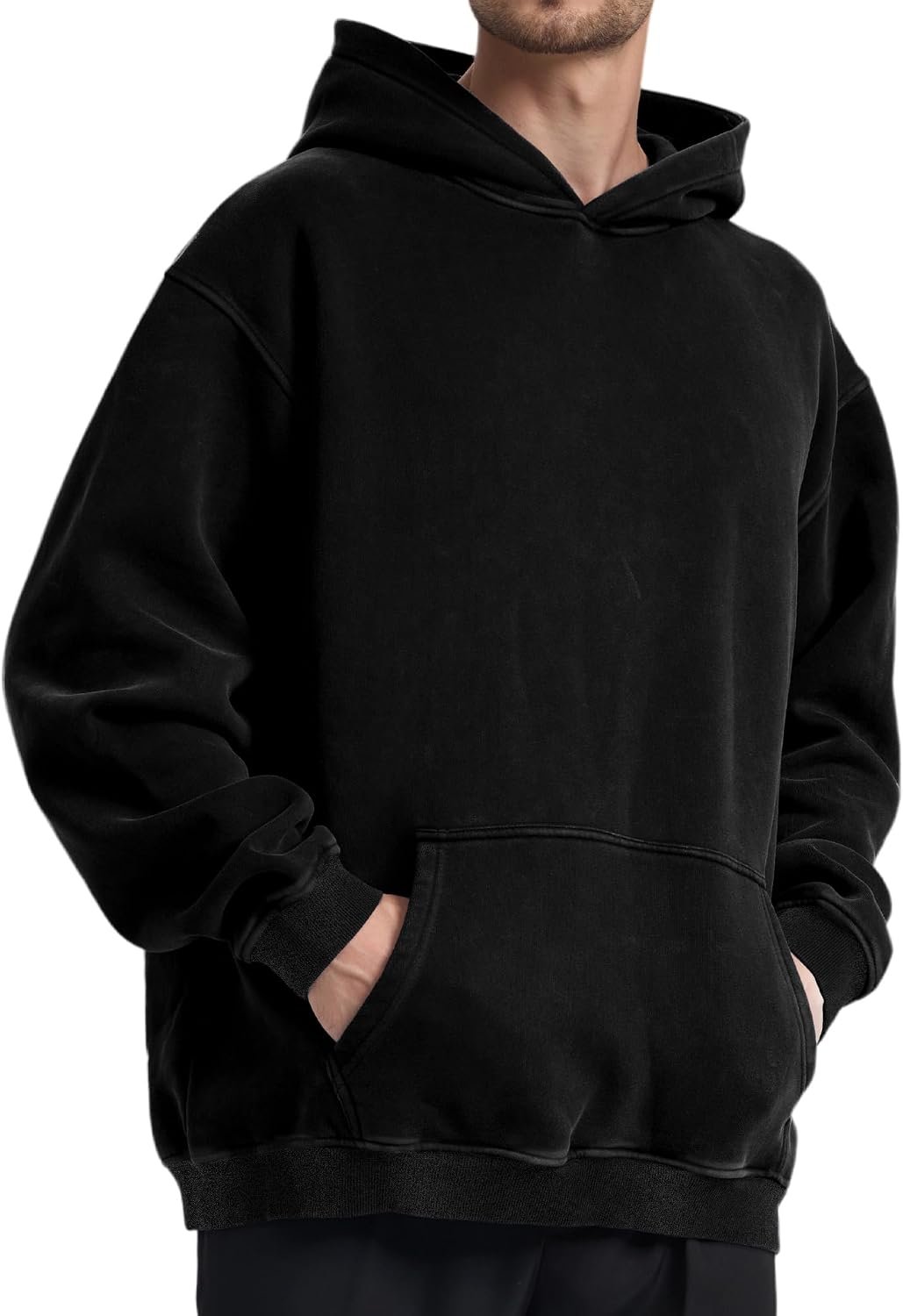 Dnzzs Acid Wash Hoodie Super Soft Sweatshirt for Mens Pullover Oversized Men's Fashion Hoodies & Sweatshirts Vintage Tops - Image 5