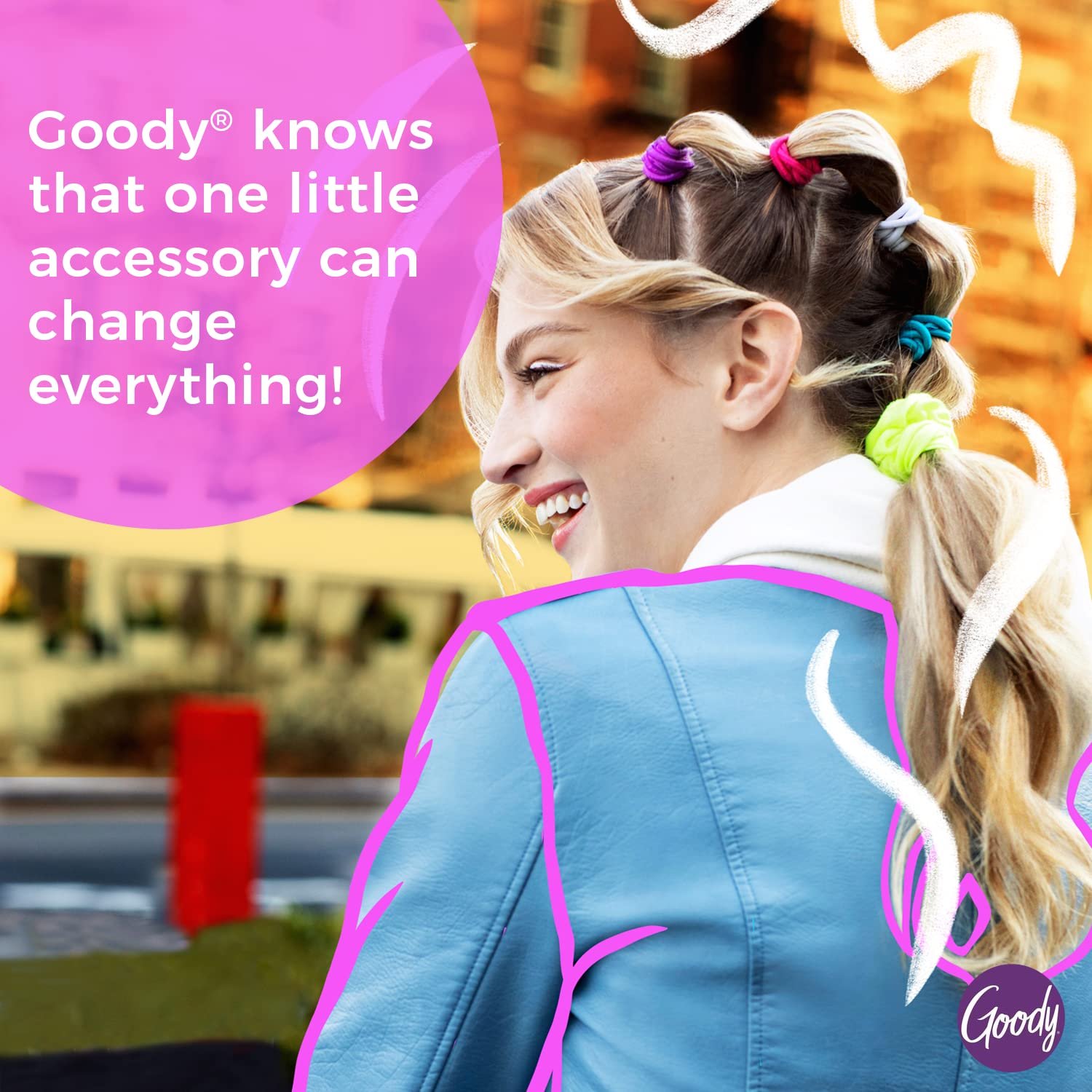 Goody Kids Ouchless Hair Elastics – No Pull, No Breakage, Tangle-Free Hold for Fine Hair – 40 Count, Assorted Colors, Long-Lasting Ponytail Holders for Girls & Boys - Image 5