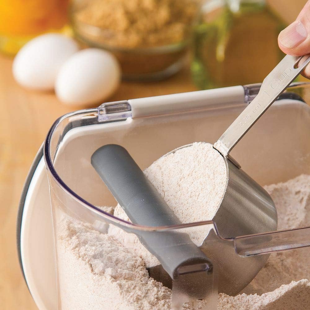 Progressive ProKeeper Baker's Airtight Kitchen Storage Canister Container Set for Flour, Sugar & More, Keeps Ingredients Fresh, with Accessories (Multicolor, 6- Piece) - Image 3