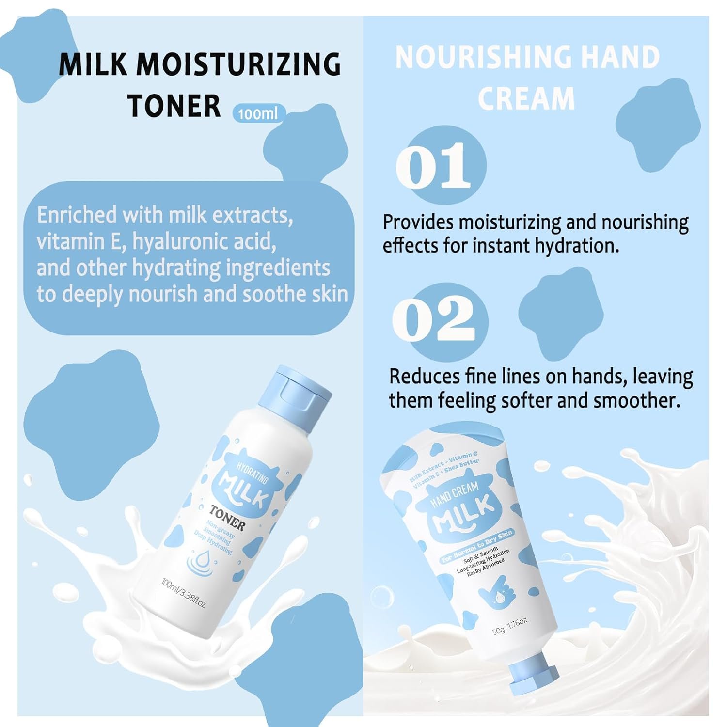 Milk Skincare Set For Girls & Teens, 12Pcs Milk Skin Care For Kids 10-12, Kids Skin Care Set For Girls Ages 8-12, Gentle Skincare, Deep Hydration, All Skin Types - Image 5