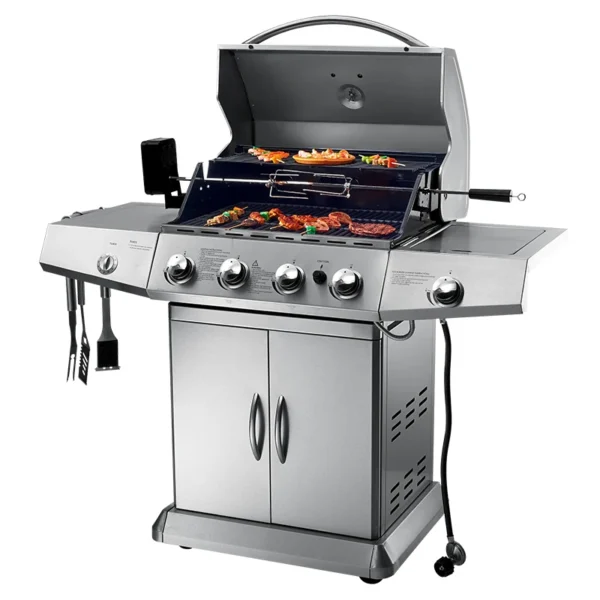 Outdoor Kitchen 4 BURNERS FULL STAINLESS STEEL GAS BARBECUE GRILL BBQ GRILL