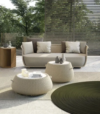 A Luxury Outdoor Furniture Hotel Project Outdoor Furniture Teak Wood Patio Garden Sofa Set Courtyard Outdoor Sofa 1