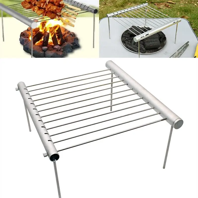 Protable Mini Pocket BBQ Grill Portable Stainless Steel BBQ Grill Folding BBQ Grill Barbecue Accessories For Home Park Use 2 Protable Mini Pocket BBQ Grill Portable Stainless Steel BBQ Grill Folding BBQ Grill Barbecue Accessories For Home Park Use 2