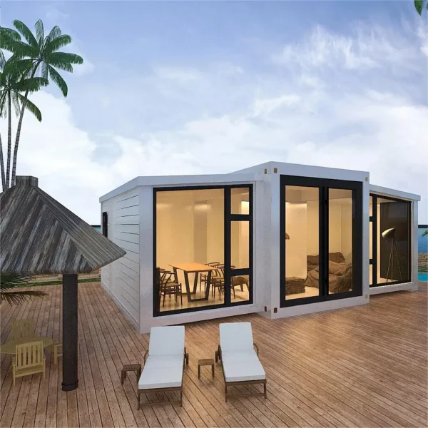 40ft Luxury Folding Container House Modular Prefabricated Home Steel Structure Mobile Tiny House for Granny Flat Garden Room