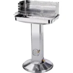 Column Grill Funnel BBQ Grill Charcoal Grill with Stainless Steel Shelf Barbeque Garden Outdoor Camping Portable BBQ
