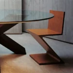 Chair Modern Minimalist Home Furniture Designer Z-Shaped Chair Nordic Dining Chair Solid Wood Restaurant Backrest