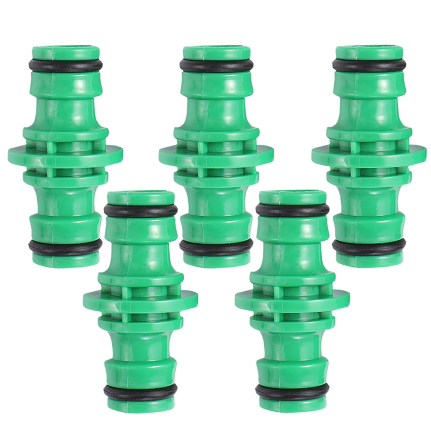 5Pcs Double Plug Hose Connector Extender for Garden Pipe Connecting Fast Release Quick Joint Irrigation Watering System Fitting 5Pcs Double Plug Hose Connector Extender for Garden Pipe Connecting Fast Release Quick Joint Irrigation Watering System Fitting