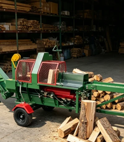 Heavy Duty 30 ton Firewood Cutting and Splitting Machine Firewood Processor Hydraulic Wood Log Splitter 1