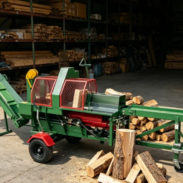 Heavy Duty 30 ton Firewood Cutting and Splitting Machine Firewood Processor Hydraulic Wood Log Splitter 1