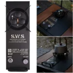 7500W IGT Half-Unit Gas Stove with Adjustable Burners High Power IGT Burner Portable Gas Camp Stove for Outdoor Camping Cooking