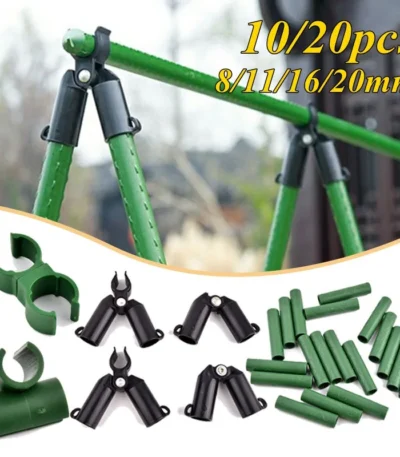 10PCS Plant Support Universal Plastic Clips Fixed Connector Pillars , 8/11/16/20mm Diameter Fastener Adjustable Accessories 1