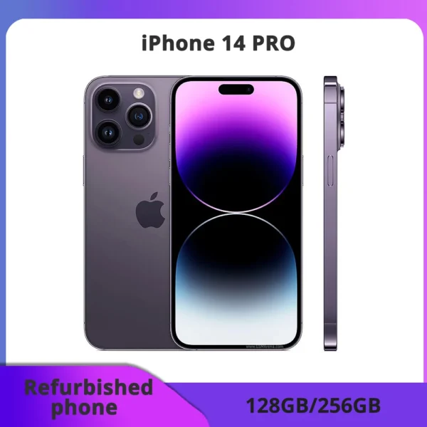IPhone 14 Pro 128/256GB ROM, screen OLED 6,1 “, Face ID, NFC, processor A15, smartphone Unlocked, official packaging