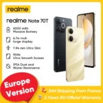 Realme Note 70 Pokemon pinata 4G Smartphone, Unisoc T7250 octa-core, battery 6000mAh, screen 90Hz x 1600Pixels inches, 15W fast charge, camera 50 MP, android 15 IP54 portable phone