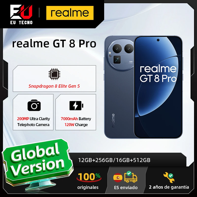 Global Version realme GT 8 Pro 5G Smartphone Snapdragon 8 Elite Gen 5 CPU 200MP Ultra Clarity Telephoto Camera 7000mAh Battery 1 Global Version realme GT 8 Pro 5G Smartphone Snapdragon 8 Elite Gen 5 CPU 200MP Ultra Clarity Telephoto Camera 7000mAh Battery 1