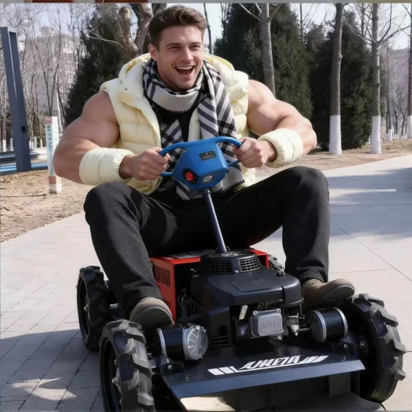 Customized Remote-controlled tracked lawn mower Zero-radius steering garden mower and trimmer Multi-functional snow remover 1