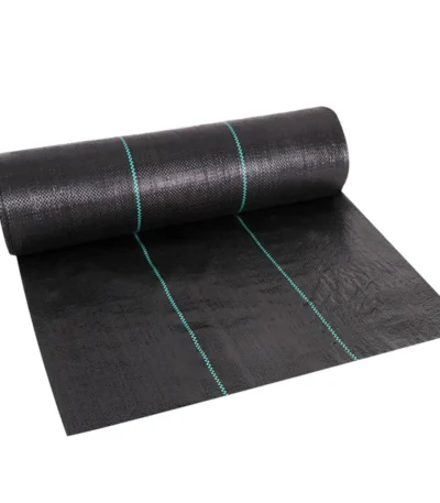 16.4ft/32.8ft PE Woven Weed Control Fabric for Plant Anti Grass Agricultural Mulch Cloth Greenhouse Weeding Mat Water Permeable 1