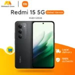Global Version Redmi 15 5G 7000mAh (typ) 33W Battery Snapdragon® 6s Gen 3 Smartphone 6.9″ 144Hz Display 50MP AI Camera