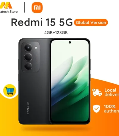 Global Version Redmi 15 5G 7000mAh (typ) 33W Battery Snapdragon® 6s Gen 3 Smartphone 6.9" 144Hz Display 50MP AI Camera 1