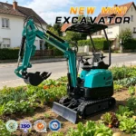 2026 Multifunctional 1.8t Mini Excavator Rubber Track Crawler Digger With Attachments For Farm & Agriculture Free Shipping