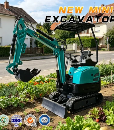 2026 Multifunctional 1.8t Mini Excavator Rubber Track Crawler Digger With Attachments For Farm & Agriculture Free Shipping 1