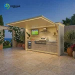 Outdoor Kitchen Cabinet Weatherproof Storage BBQ Patio Garden Stainless Steel Modular All in One Backyard Commercial Customized