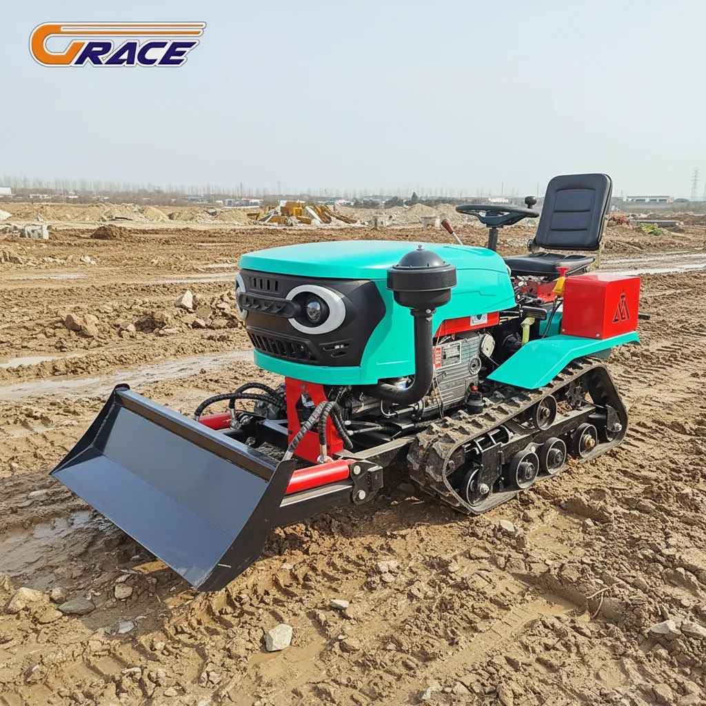 120HP Heavy Duty Crawler Tractor Ditching Digging Bulldozing Grass Cutting Snow Sweeping Yard Construction Tool 120HP Heavy Duty Crawler Tractor Ditching Digging Bulldozing Grass Cutting Snow Sweeping Yard Construction Tool