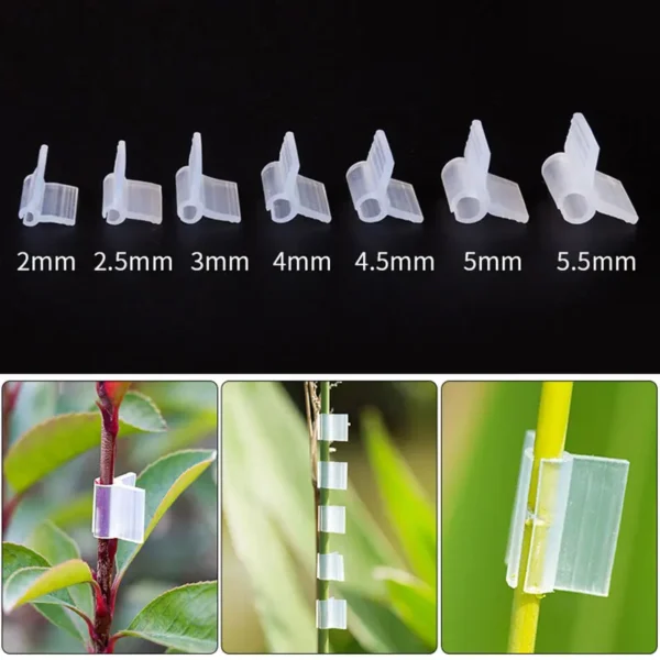 10-100Pcs Gardening Special Grafting Clamp Tomato Grafting Clamps Vegetable Eggplant Grafting Clamp Garden Plant Accessories