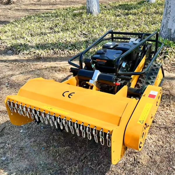 customized 800/1000mm Diesel Engine Remote Control Flail Lawn Mower 12/15HP Professional Robot Lawn Mower for Agriculture a 1