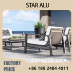 Modern Outdoor Sofa Set – Weather-Resistant Woven Patio Furniture with Cushions for Balcony, Deck, Poolside