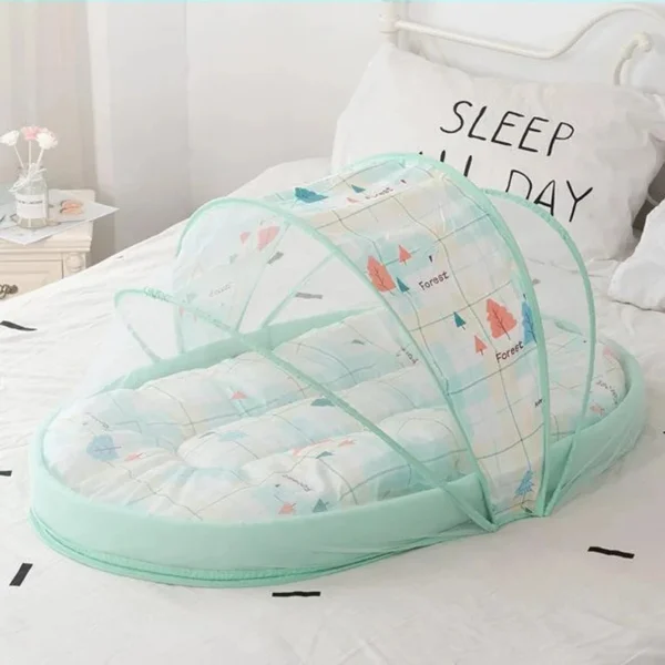 3 Pieces/Set Portable No-install Foldable Baby Mosquito Net Four Seasons Newborn Anti-fall Mosquito Net Modern Style Bedding