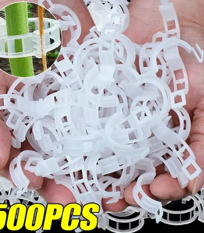 500/50PCS Plant Support Clips Reusable Plastic Connects Vine Fixing Clip Tomato Grape Vegetable Plants Holder Buckle Garden Tool 1