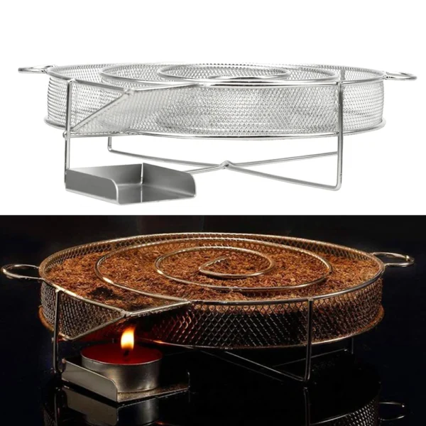 Smoker Wood Dust Hot Cooking Tool Cold Smoke Generator Smoker Salmon Bacon Fish Mini Apple Wood Stainless BBQ Tools