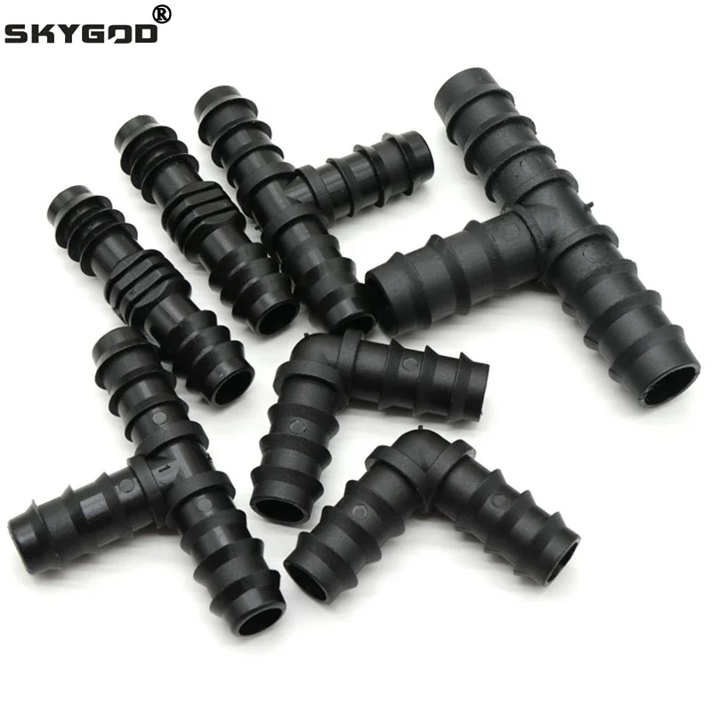 2/5/10pcs Greenhouse PE Pipe 16 20 25 mm Tee Straight Elbow Plug Irrigation Pipe Fitting Micro Spray Irrigation Accessories 2/5/10pcs Greenhouse PE Pipe 16 20 25 mm Tee Straight Elbow Plug Irrigation Pipe Fitting Micro Spray Irrigation Accessories