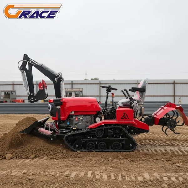 Customized 35HP Diesel Tractor with Hydraulic System for Heavy Duty Farm Operations Transport Jobs with Excavator for Sale 1
