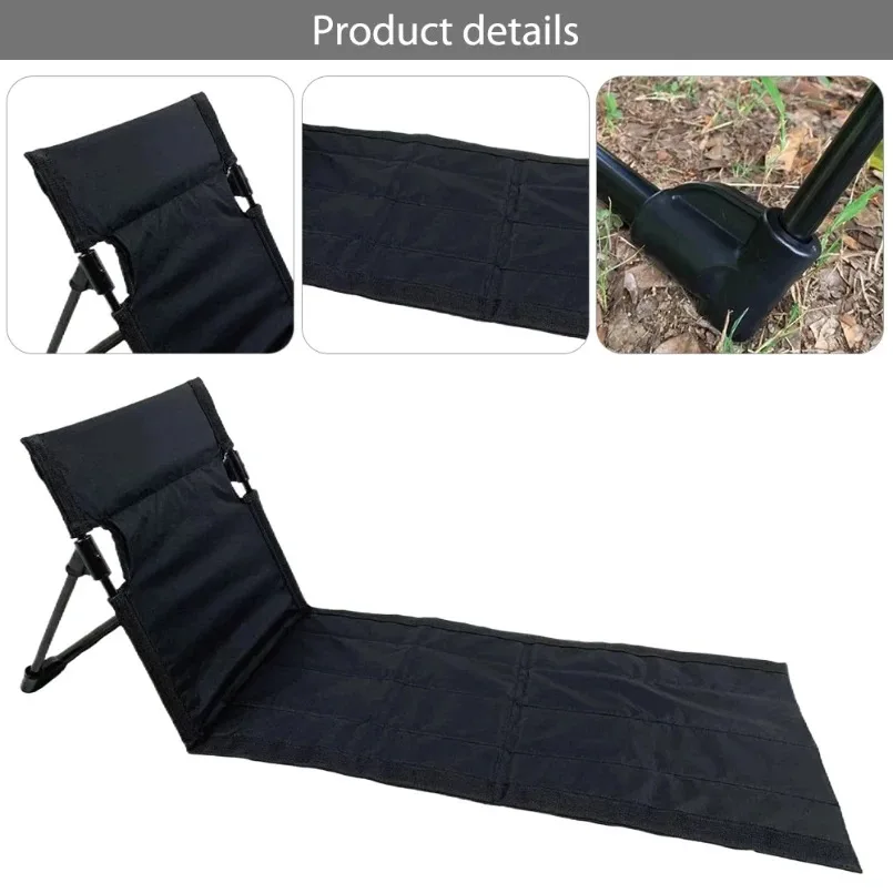 Outdoor Beach Chair Portable Folding Floor Seat with Backrest Lightweight Camping Chair Lazy Lounger For Garden Park Lawn Picnic Outdoor Beach Chair Portable Folding Floor Seat with Backrest Lightweight Camping Chair Lazy Lounger For Garden Park Lawn Picnic