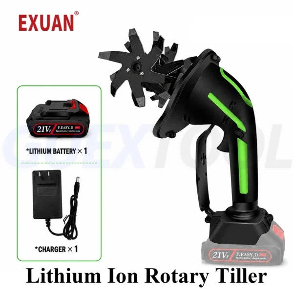 Lithium Ion Rotary Tiller Charging Micro Tiller Farm Garden Handheld Electric Loosening Machine 1