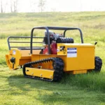 Customized grass crusher, diesel engine, all-terrain agricultural rubber remote-controlled robot, flail mower